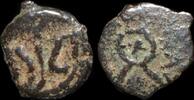 ISRAEL, Judaea. Herod I the Great (40-4 BC). Prutah mint of Jerusalem. 37-4 B.C. 2 Pru -