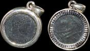 ISRAEL, Roman Empire Follis set in silver mount -