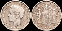 Puerto Rico 10 Centavos 1886-1931 Alfonso XIII -