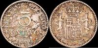Puerto Rico 5 Centavos 1886-1931 Alfonso XIII -