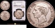 Madrid 5 Pesetas 1874-1885 Alfonso XII -