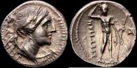 Bruttium Dracma Antigua Grecia -