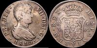 Valencia 1808-1833 Fernando VII 4 Reales 1810 MBC-/MBC
