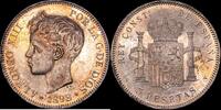 Madrid 5 Pesetas 1898*18-98* 1886-1931 Alfonso XIII SC- 265,00 EUR  + 15,00 EUR frais d'envoi