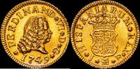 Madrid 1/2 Escudo 1749 1746-1759 Fernando VI EBC 650,00 EUR  + 12,00 EUR frais d'envoi
