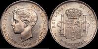 Madrid 5 Pesetas 1899 *18-99* 1886-1931 Alfonso XIII EBC+ 150,00 EUR  + 15,00 EUR frais d'envoi