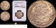 M&eacute;xico 2 Reales 1782 1759-1788 Carlos III Encapsulada por NGC como AU 53. 450,00 EUR  + 15,00 EUR frais d'envoi