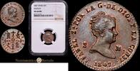 Segovia 2 Maravedis 1847 1833-1868 Isabel II Encapsulada por NGC como MS... 285,00 EUR  + 15,00 EUR frais d'envoi