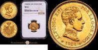 Madrid 20 Pesetas 1904 *19-04* 1886-1931 Alfonso XIII Encapsulada por NG... 6800,00 EUR  + 18,00 EUR frais d'envoi