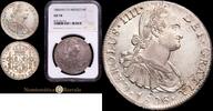 Mexico 8 Reales 1862 1788-1808 Carlos IV Encapsulada por NGC como AU 58. 675,00 EUR  + 12,00 EUR frais d'envoi