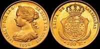 Madrid 100 Reales 1856 1833-1868 Isabel II EBC+/SC- 1290,00 EUR  + 12,00 EUR frais d'envoi