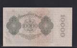 Weimarer Republik, Reichsbank, 10000 Mark 19.1.1922 Ro.69c, DEU-78c, Format 180x100mm, Firmendruck KN 6stellig, FZ: H, SUP+,