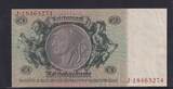 Deutsches Reich, Drittes Reich, 50 Reichsmark 1933 Ro.175b, DEU-210b, Friedensdruck, Wz. Kopf, Udr. Bst. C, Serie: J, SUP,
