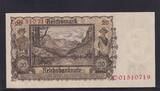 Deutsches Reich, Drittes Reich, 20 Reichsmark 1939 Serie: C, SUP+, Lagerschaden kleiner Eckbug sonst Kassenfris