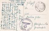 Deutsches Reich, Drittes Reich, Sudeten, Ansichtskarte, 1941 Wischau, beschrieben, Gebrauchsspuren,