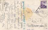 Deutsches Reich, Drittes Reich, Sudeten, Ansichtskarte, 1940 Volyne na Sumave, unbeschrieben, Gebrauchsspuren, Rs.Leimreste,