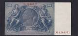 Deutsches Reich, Drittes Reich, 100 Reichsmark 1935 Ro.176b, DEU-211b, Zwischenform, Udr.-Bst. G Serie: M, fast Neuf, I-,