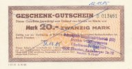 Deutschland, DDR 20 Mark 1985 Geschenk-Gutschein leicht gebraucht II 7,99 EUR prix TTC + 7,00 EUR frais d'envoi