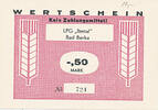 Deutschland, DDR 0,50 Mark LPG-Geld Bad Berka fast Kassenfrisch I- 6,99 EUR prix TTC + 7,00 EUR frais d'envoi