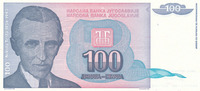 Jugoslawien 100 Dinara 1994 Kassenfrisch I 1,99 EUR prix TTC + 7,00 EUR frais d'envoi