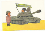 Deutschland,DDR, Ansichtskarte, Panzer, NVA,Humor, -