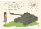 Deutschland,DDR, Ansichtskarte, Panzer, NVA,Humor, -