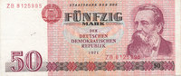 Deutschland,DDR, 50 Mark 1971 Ro.360b Typensatz,Ersatznote, gebraucht III, 4,99 EUR prix TTC + 7,00 EUR frais d'envoi