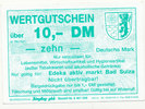 BRD,Thüringen, 10 DM Wertgutschein, Edeka aktiv markt Bad Sulza, -