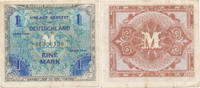 Deutsches Reich, Alliierte Besatzung, 1 Mark Ro.201d UdSSR Druck, KN 8stellig, -