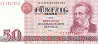 Deutschland,DDR, 50 Mark 1971 Ro.360c Comoutersatz Serie:EE, leicht gebr... 4,99 EUR prix TTC + 7,00 EUR frais d'envoi