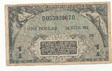 USA 1 Dollar Militärgeld,Military Payment Certificate, Serie 481, -
