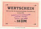 Deutschland,DDR, 0,10 DM 1963 LPG Geld,Tarthun, Kassenfrisch I, 7,99 EUR prix TTC + 7,00 EUR frais d'envoi