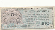 USA 10 Dollars Military Payment Certificate Serie:461 -