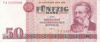 Deutschland,DDR, 50 Mark 1971 Ro.360c 2. Auflage, Computersatz, FZ:FA, g... 4,99 EUR prix TTC + 7,00 EUR frais d'envoi