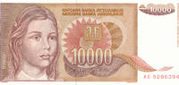 Jugoslawien 10000 Dinara -