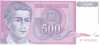Jugoslawien 500 Dinara -