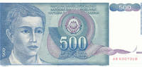 Jugoslawien 500 Dinara -