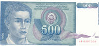 Jugoslawien 500 Dinara -