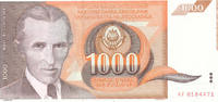 Jugoslawien 1000 Dinara -