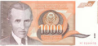 Jugoslawien 1000 Dinara -