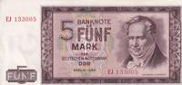 Deutschland,DDR, 5 Mark Ro.354a Serie: EJ, -