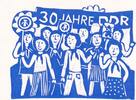Deutschland, DDR Sachsen, Ansichtskarte 30 Jahre DDR, -