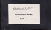 Deutschland, DDR, LPG Geld, MDN 1,- Wertschein LPG Einheit Großbothen, f... 7,99 EUR prix TTC + 7,00 EUR frais d'envoi