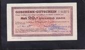 Deutschland, DDR, 20,-Mark Geschenk-Gutschein, Dresden Vs. Stempel Bautznerstr., und Rs. Stempel Papstdorfer Str., -