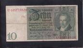 Weimarer Republik, Reichsbank, 10 Reichsmark 1929 Ro.173a,DEU-183a, Frie... 3,99 EUR prix TTC + 7,00 EUR frais d'envoi