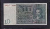 Deutsches Reich, Weimarer Republik, 10 Reichsmark Ro.173a,DEU-183a, Friedensdruck, Wz.Kopf, Udr.-Bst: P, Serie: D, -