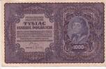 Polen 1000 Marek 1919 gebraucht III-, Eckschaden, 9,99 EUR prix TTC + 7,00 EUR frais d'envoi