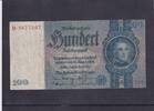 Drittes Reich, Deutsche Reichsbank, 100 Reichsmark Ro.176a,DEU-211a, Friedensdruck, Wz.Kopf, Udr.Bst.C, Serie:B -