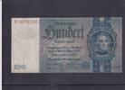 Drittes Reich, Deutsche Reichsbank, 100 Reichsmark Ro.176a,DEU-211a, Friedensdruck, Wz.Kopf, Udr.Bst.D, Serie:C -