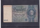 Drittes Reich, Deutsche Reichsbank, 100 Reichsmark Ro.176a,DEU-211a, Friedensdruck, Wz.Kopf, Udr.Bst.E, Serie:L -